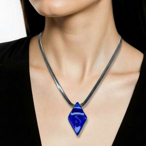 Halskette -Alva blau-