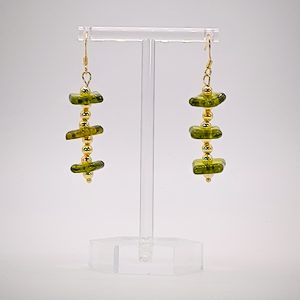 Ohrschmuck -Runa olivgrün-