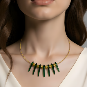 Halskette -Liva grün-