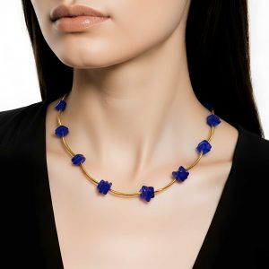 Halskette -Maila blau-