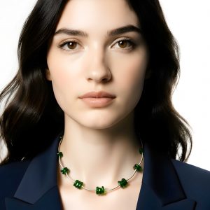Halskette -Maila grün-